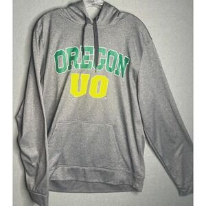 University of Oregon Hoodie Sweatshirt Large Logo J.America Pullover Hood U of O